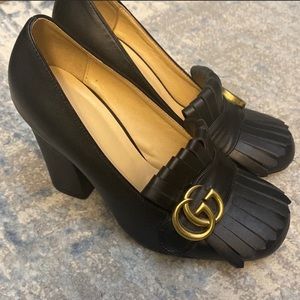 Gucci Marmont Fringed Pumps Size